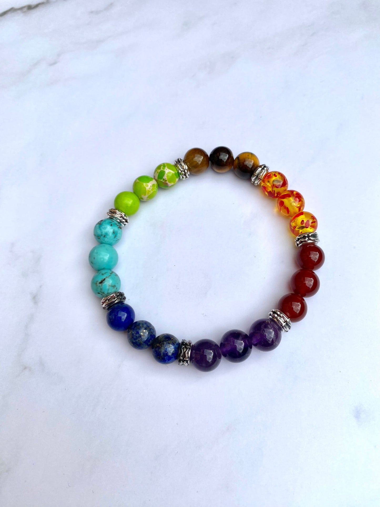 Chakra Gemstone Stretchy Bracelet