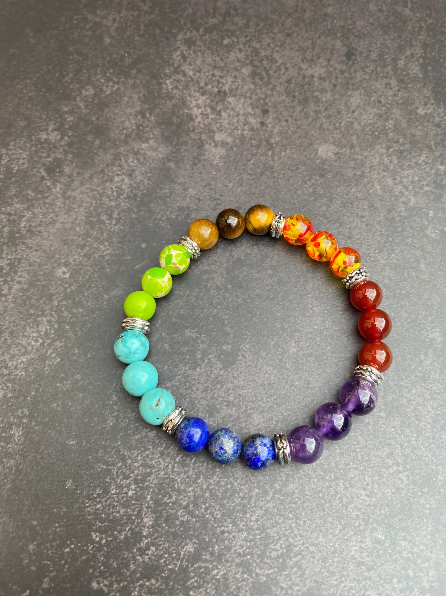 Chakra Gemstone Stretchy Bracelet