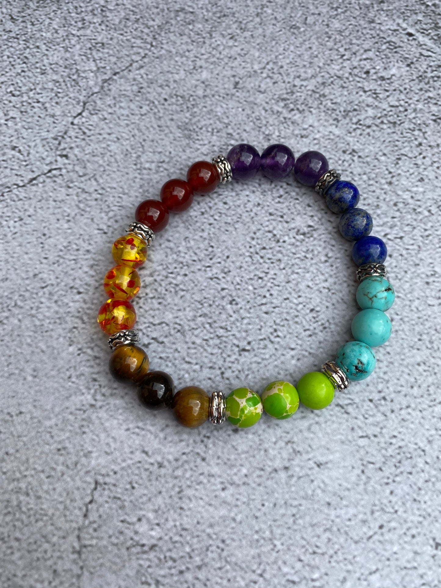 Chakra Gemstone Stretchy Bracelet