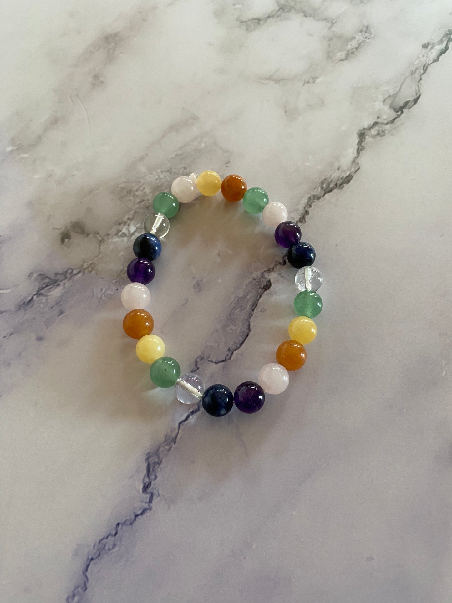 Chakra Gemstone Stretchy Bracelet