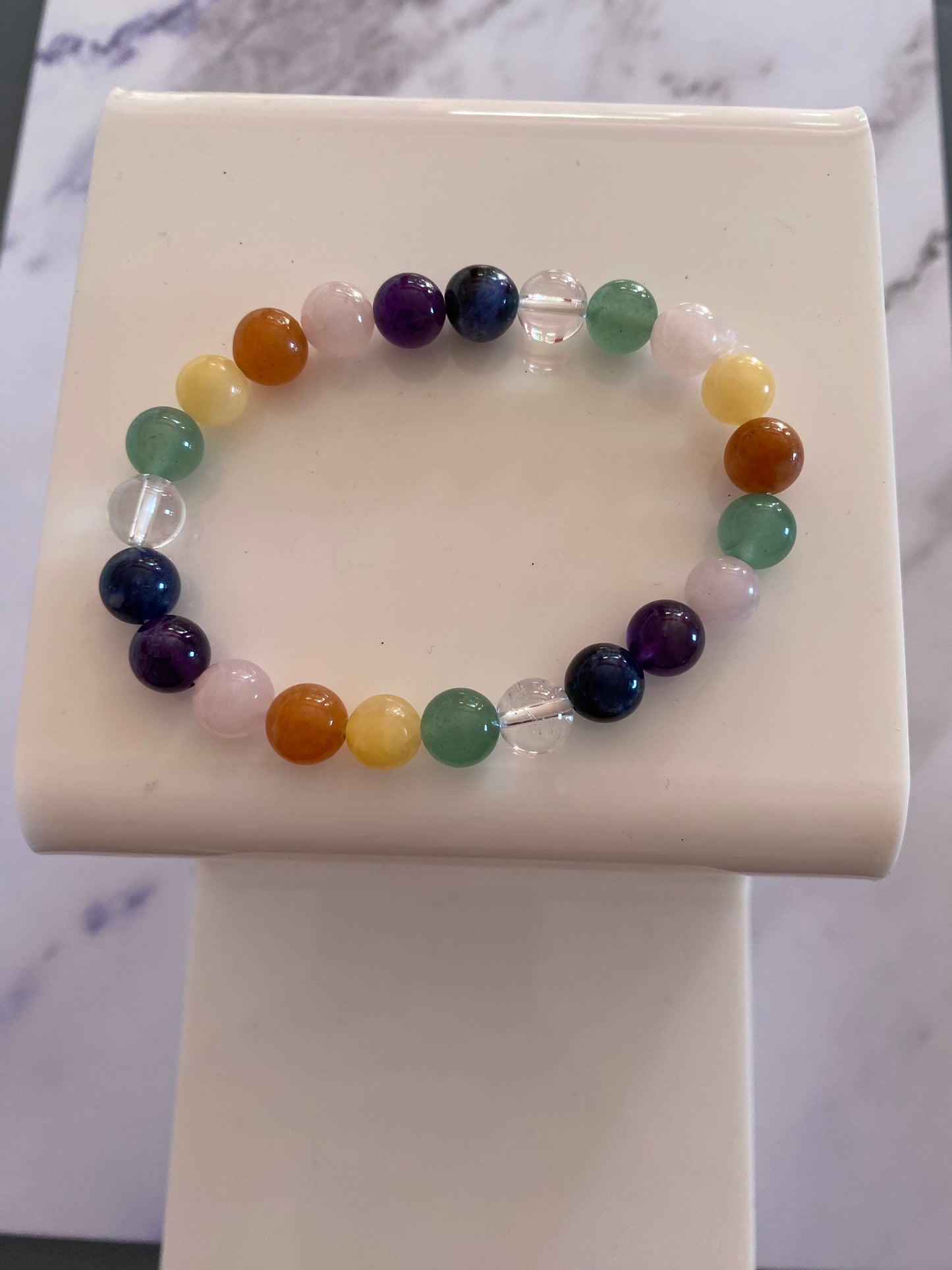 Chakra Gemstone Stretchy Bracelet