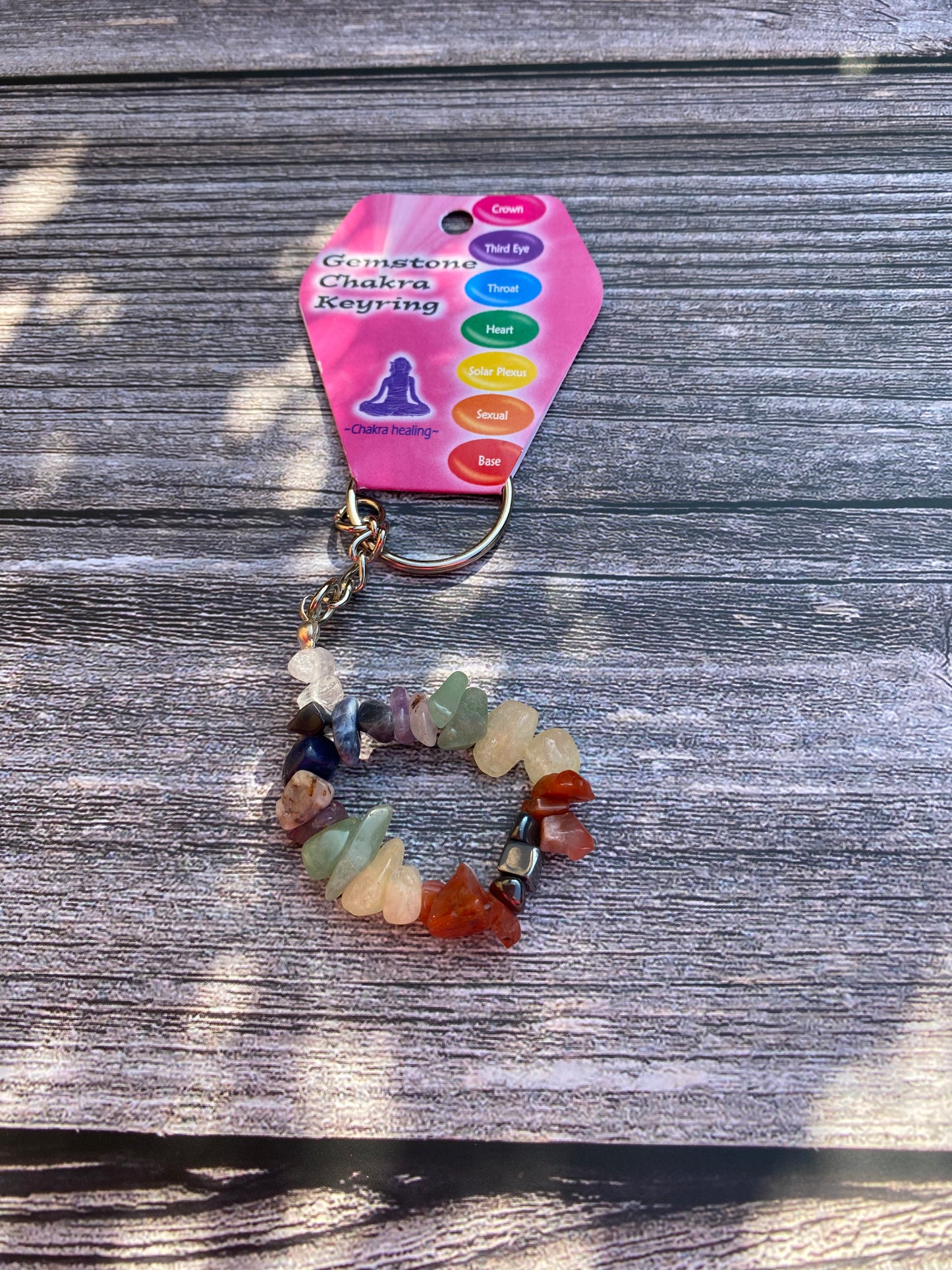Chakra Gemstone Keyring