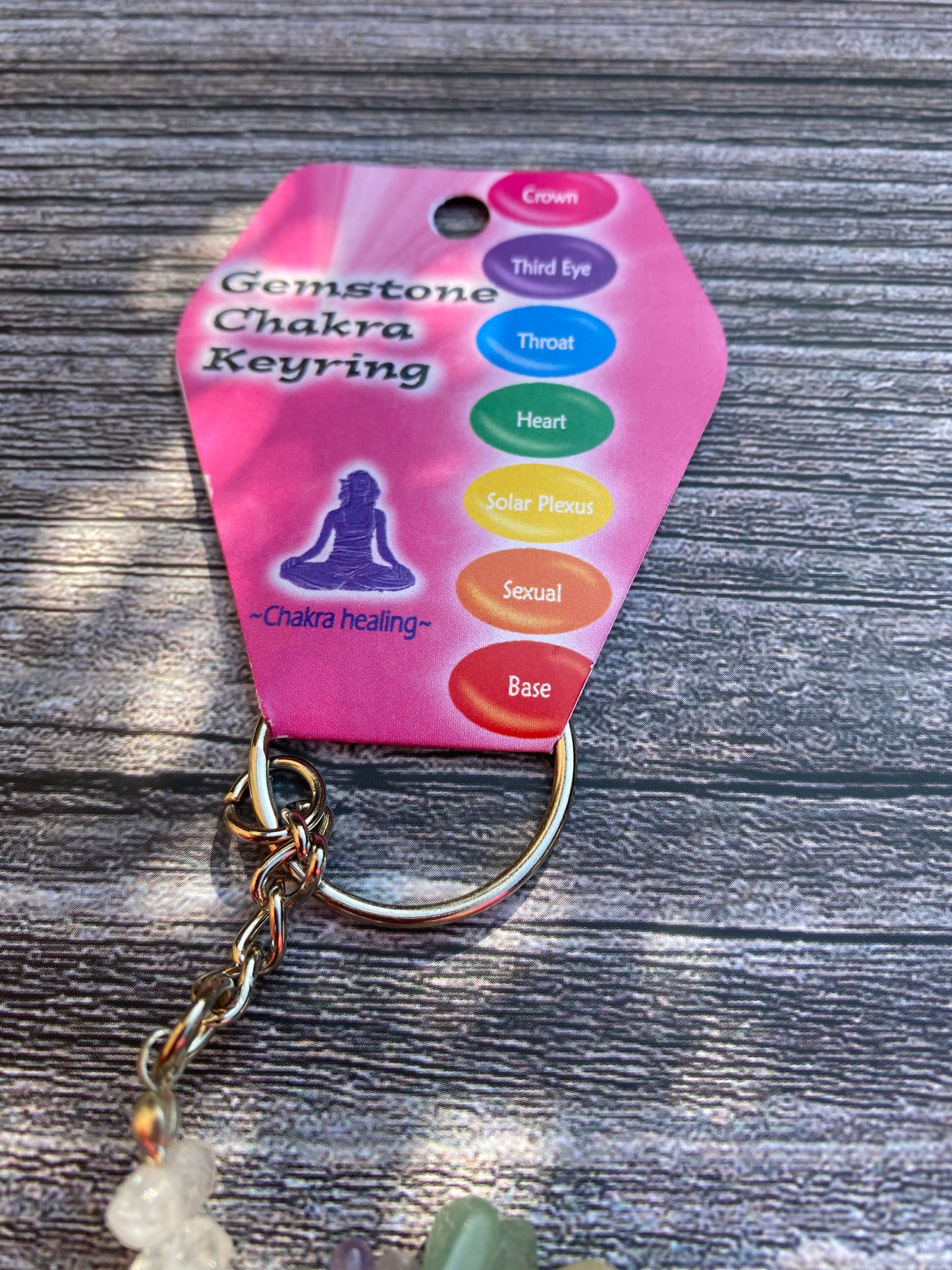 Chakra Gemstone Keyring