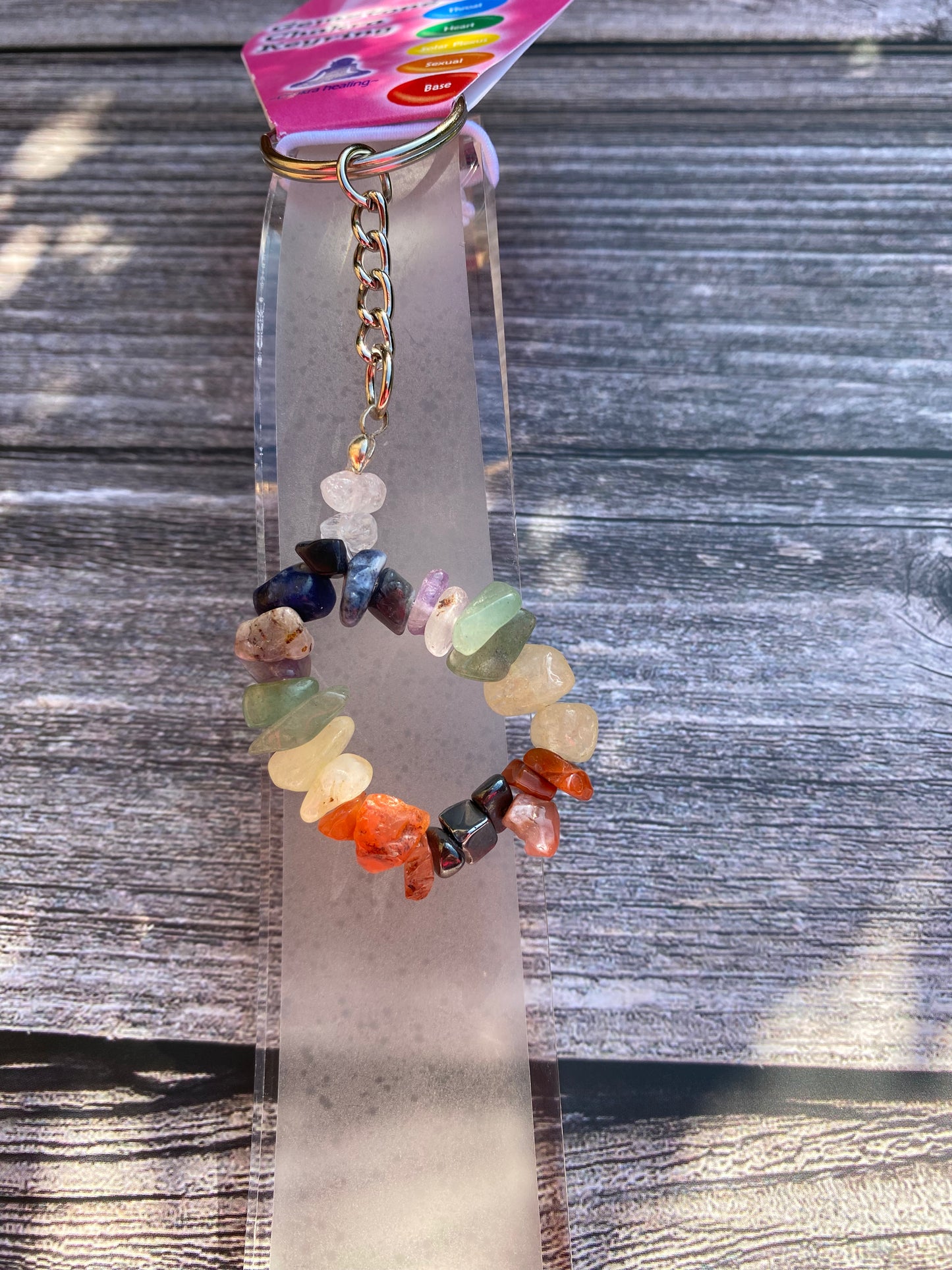 Chakra Gemstone Keyring