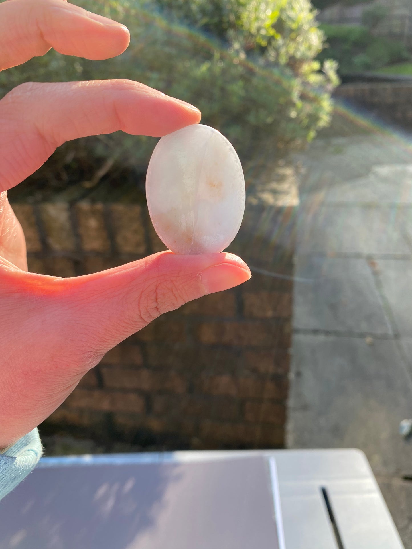 Angelite Worry/Thumb Stone