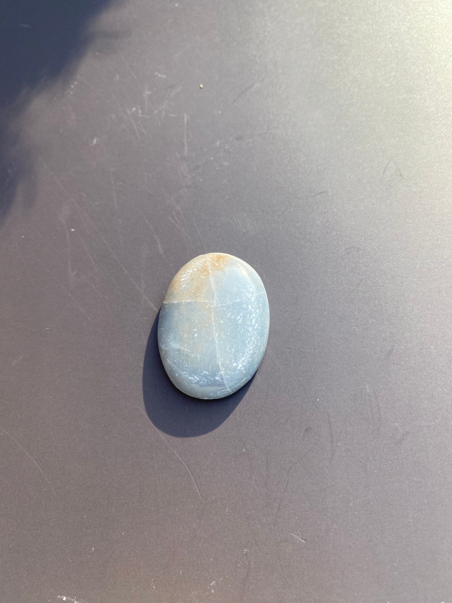 Angelite Worry/Thumb Stone