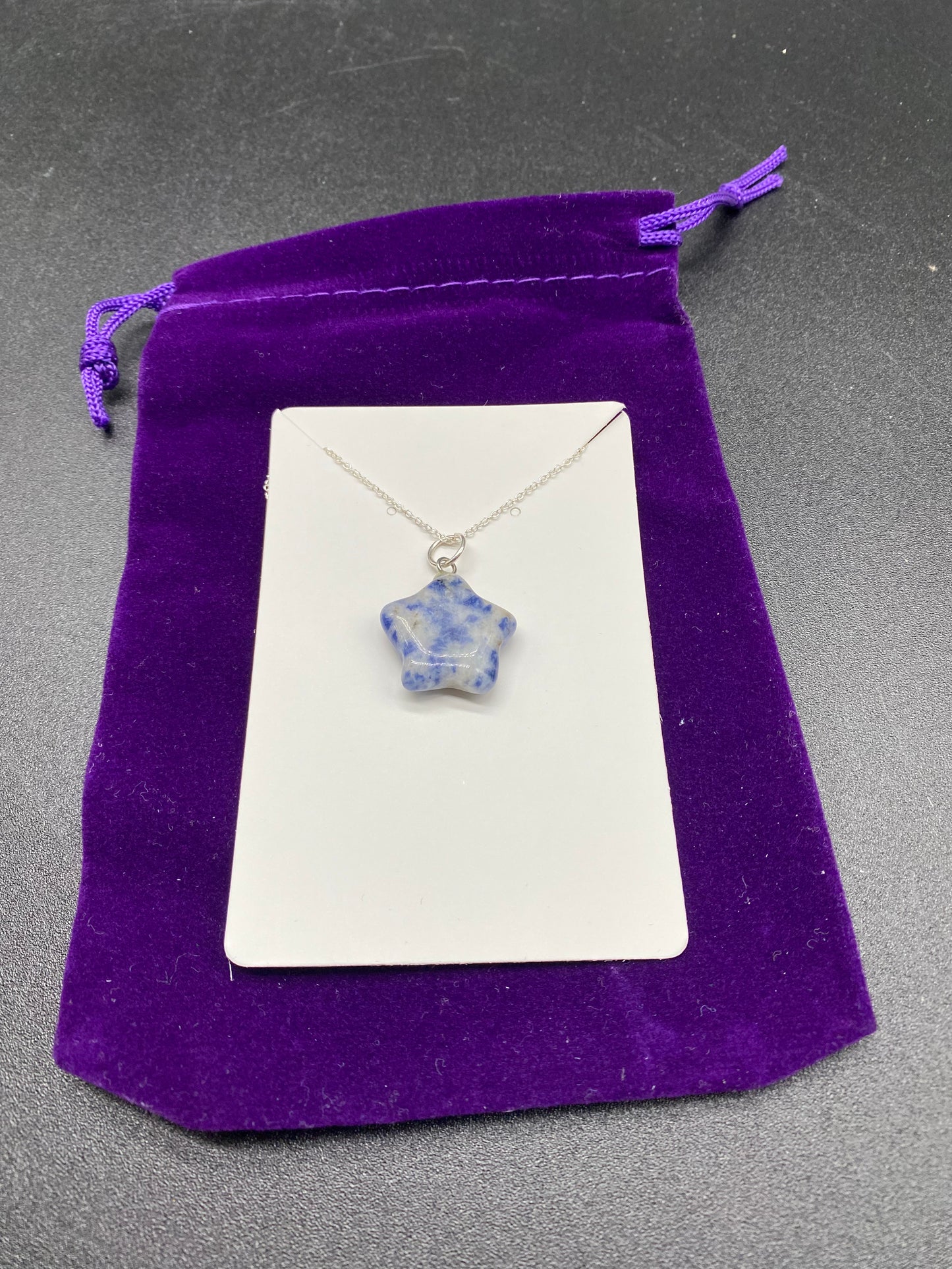 Sodalite Star Sterling Silver Necklace
