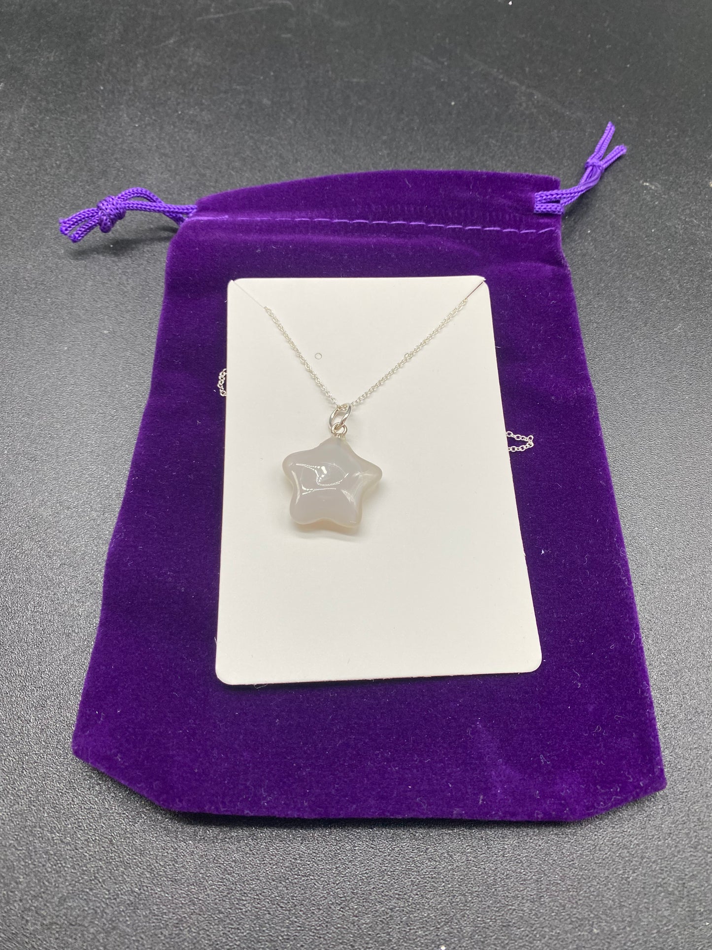 Clear Quartz Star Necklace, Translucent Crystal Pendant, 925 Sterling Silver Dainty Chain, Healing Light Jewellery, Minimalist Star Charm