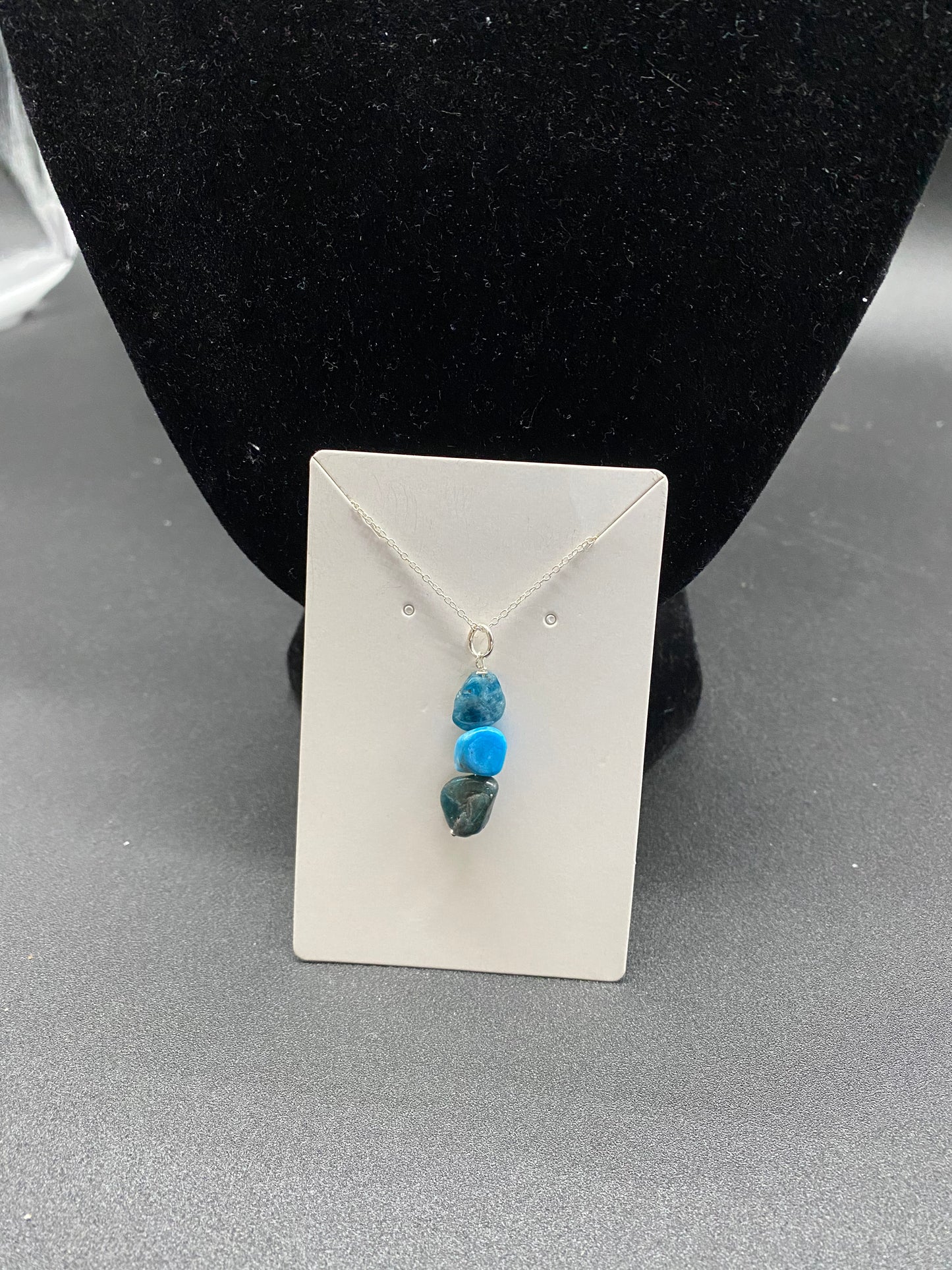 Neon Apatite Sterling Silver Necklace