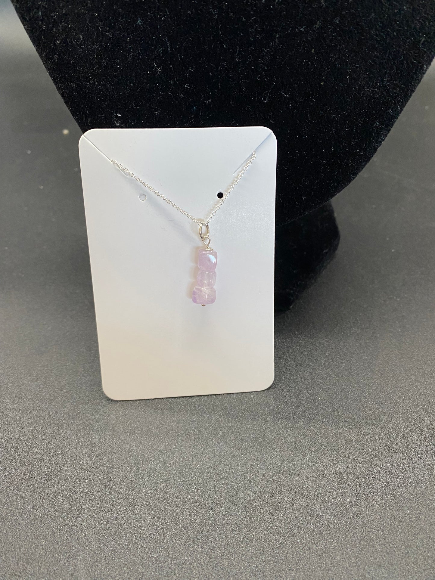 Lavender Amethyst Sterling Silver Necklace