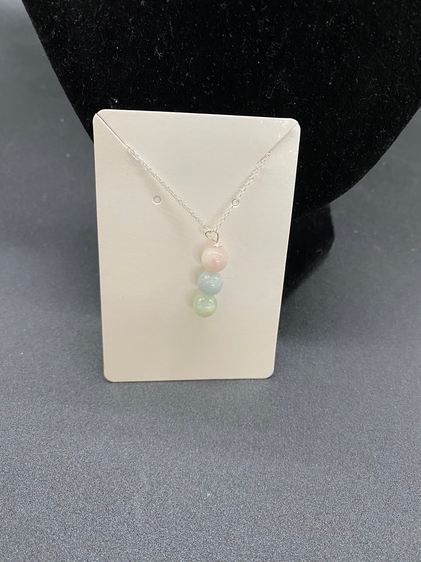 Beryl Sterling Silver Necklace