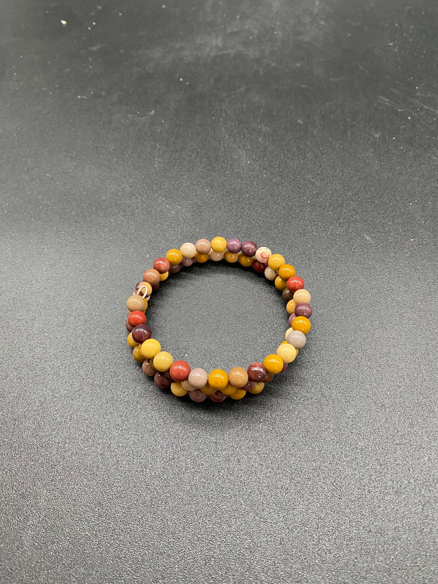 Mookaite Memory Wire Bracelet