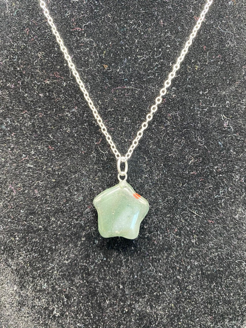 Bloodstone Star Handmade Sterling Silver Necklace Natural Gemstone Jewellery