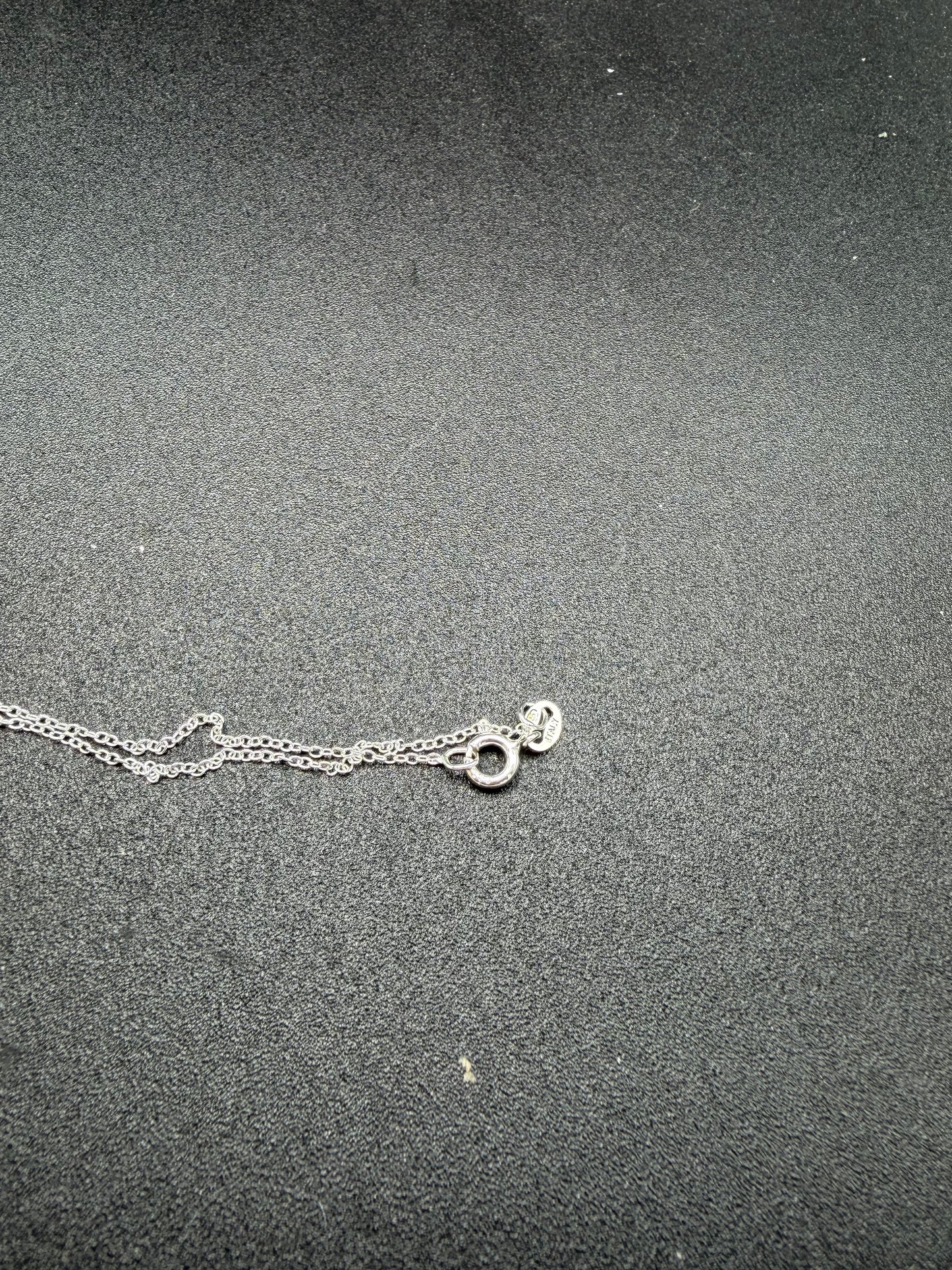 Baltic Amber Sleeping Fox on Crescent Moon Pendant Sterling Silver Necklace