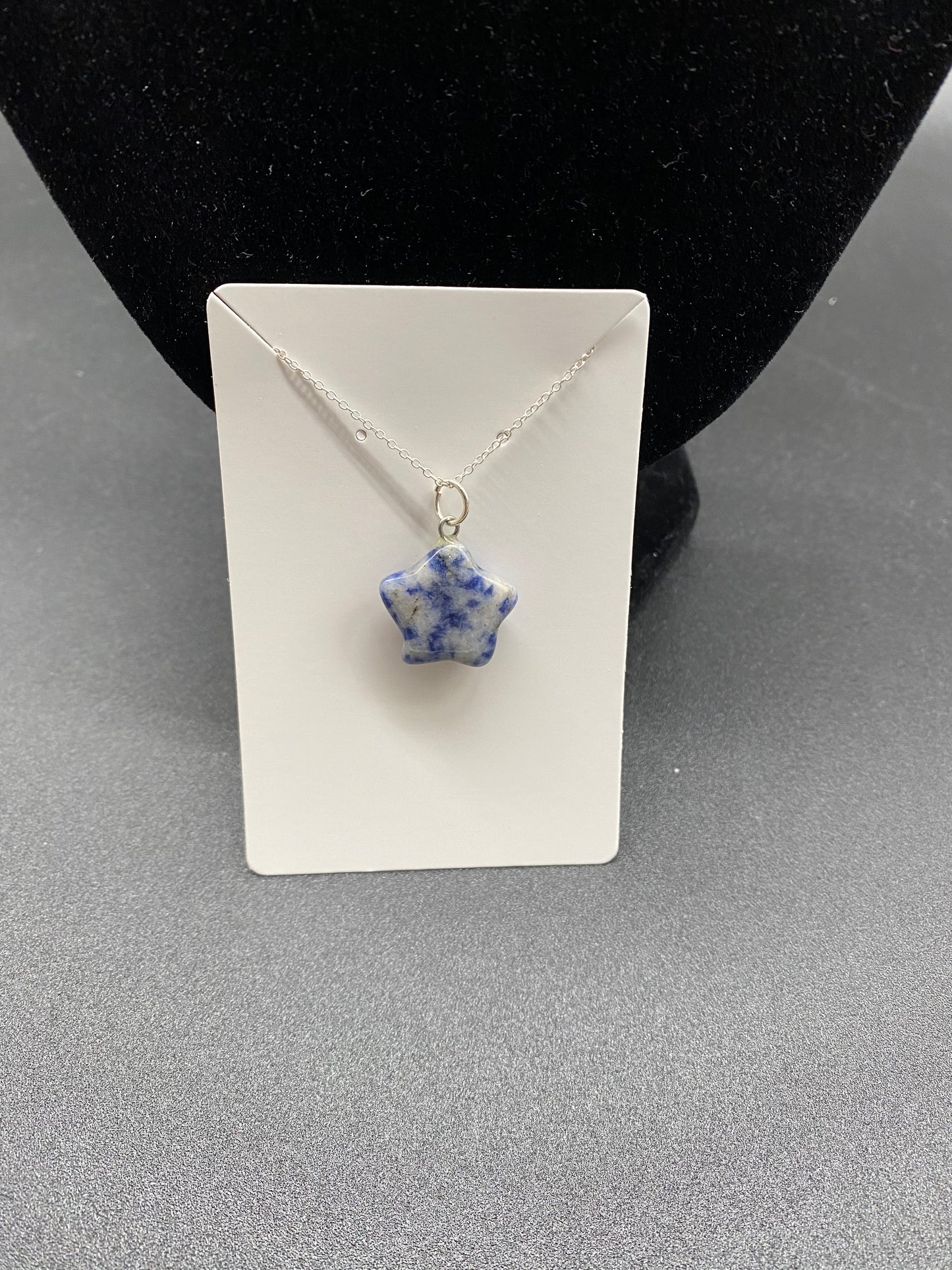 Sodalite Star Sterling Silver Necklace