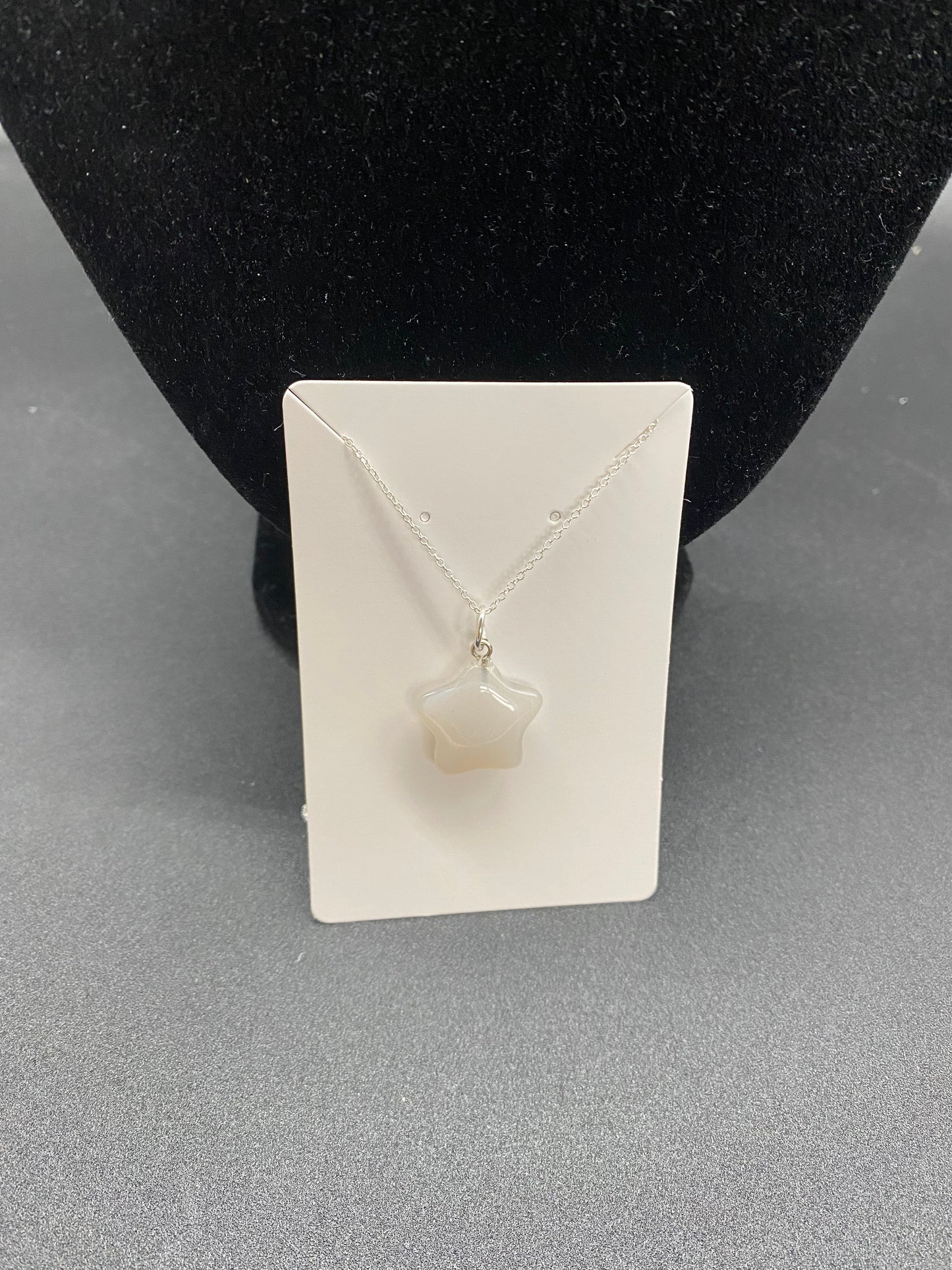 Clear Quartz Star Necklace, Translucent Crystal Pendant, 925 Sterling Silver Dainty Chain, Healing Light Jewellery, Minimalist Star Charm