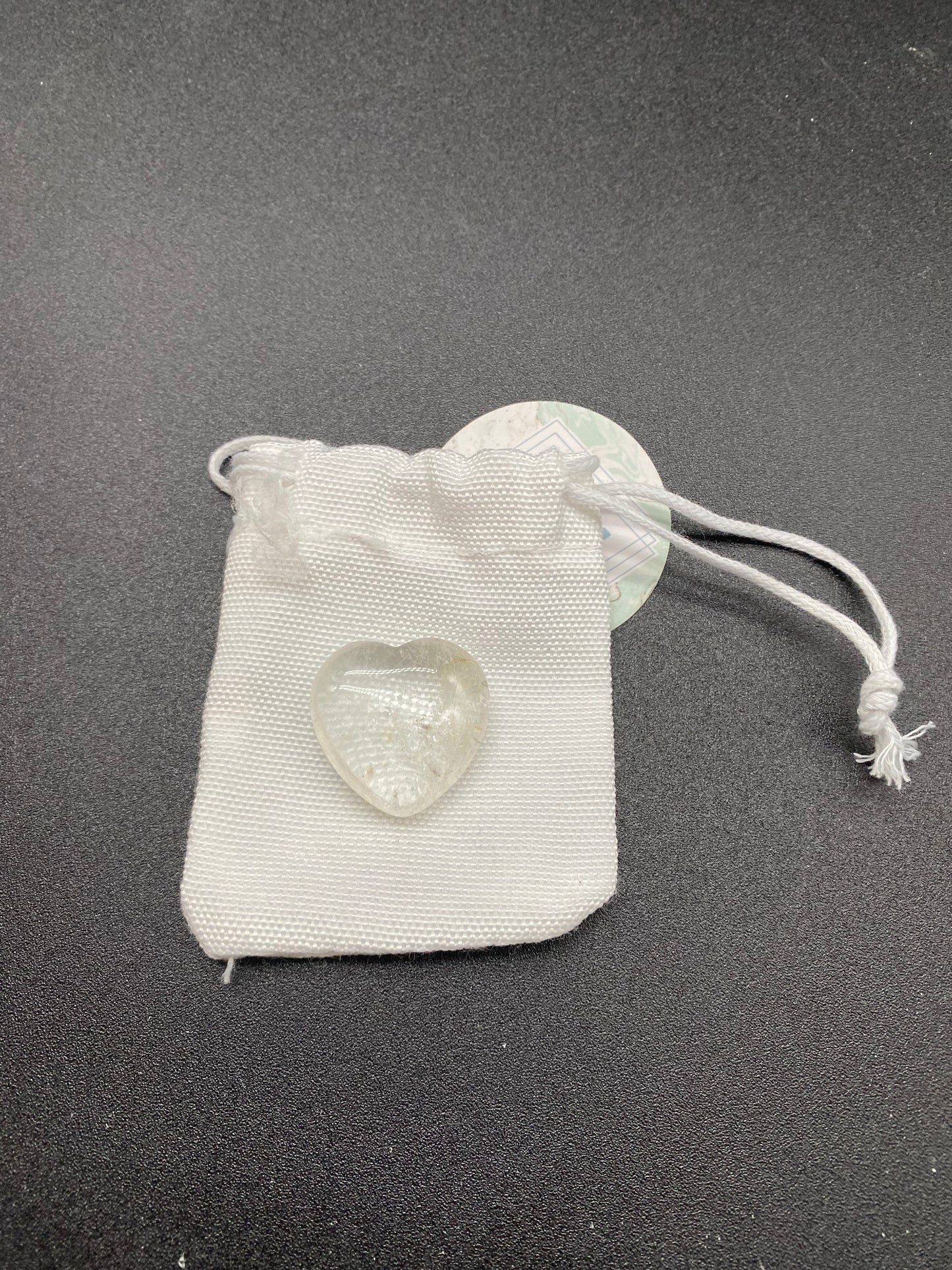 Natural Clear Quartz Polished Heart - 6cm (Includes Gift Bag)