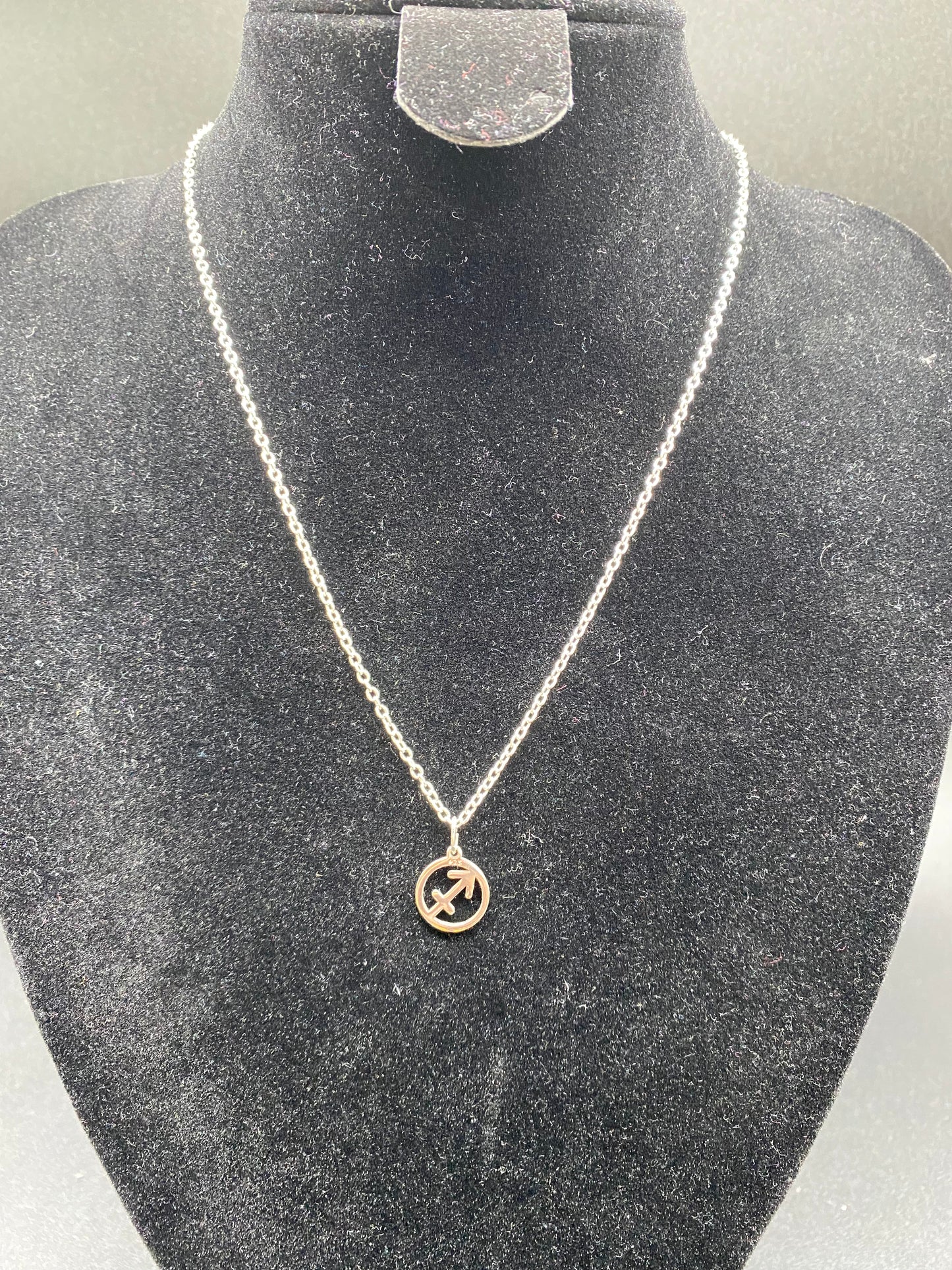 Sagittarius Zodiac Sign Pendant Necklace in 925 Sterling Silver