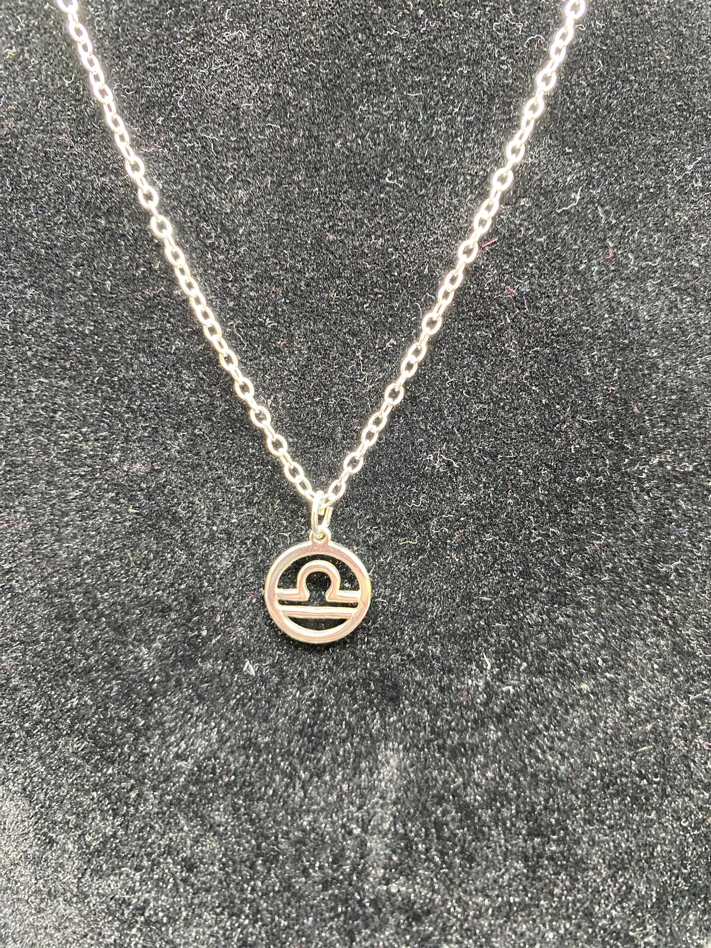 Libra Zodiac Pendant 925 Sterling Silver Necklace – Minimalist Astrology Jewellery