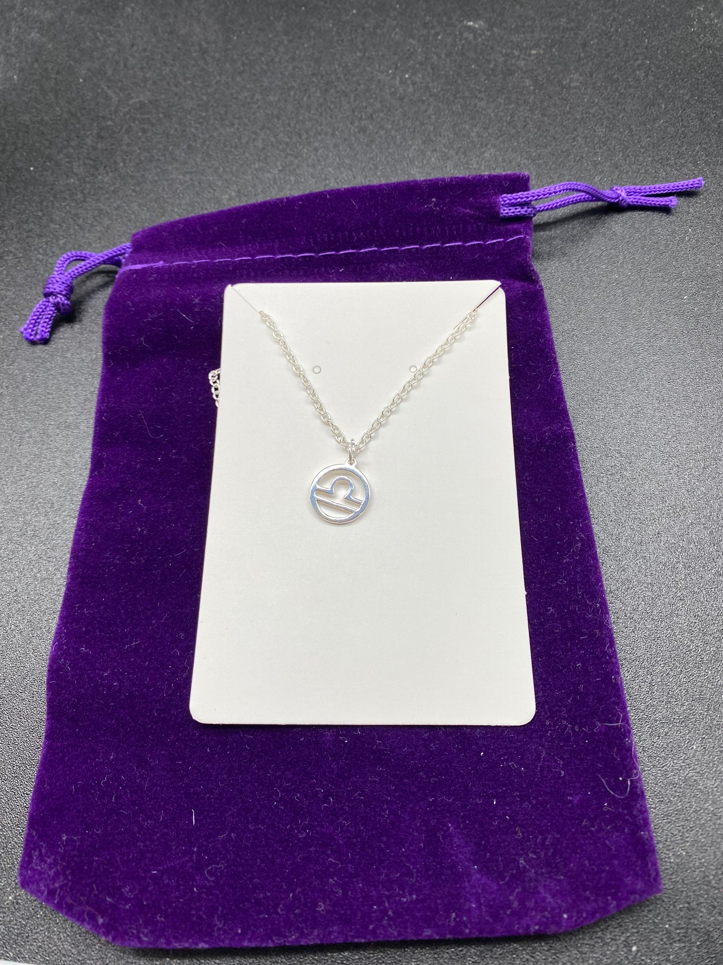 Libra Zodiac Pendant 925 Sterling Silver Necklace – Minimalist Astrology Jewellery