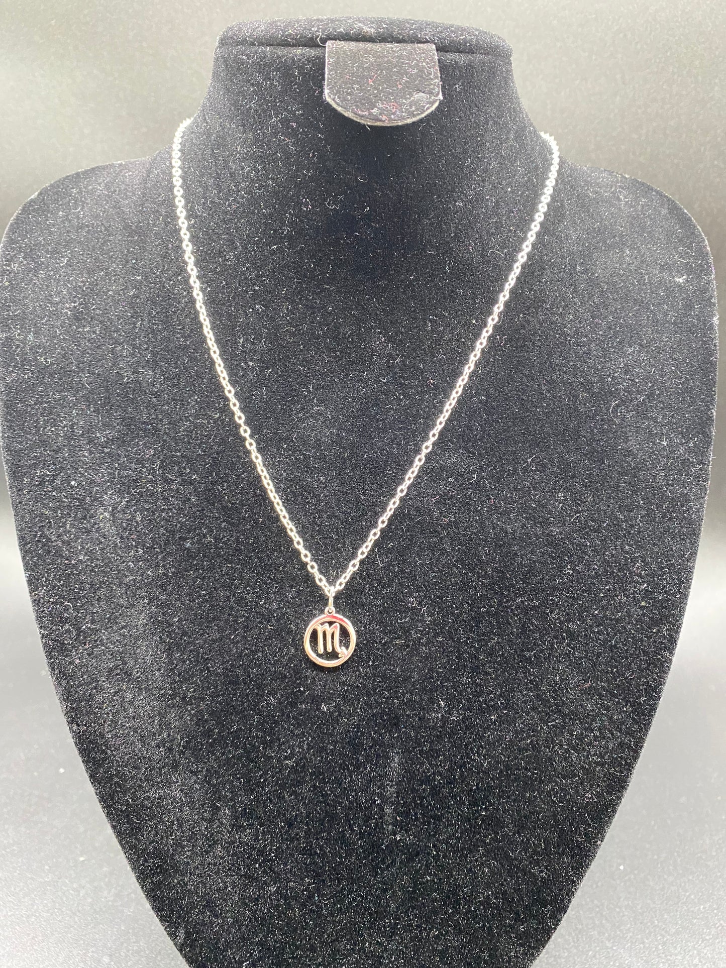 Scorpio Zodiac Sign Necklace in 925 Sterling Silver – Dainty Astrological Pendant