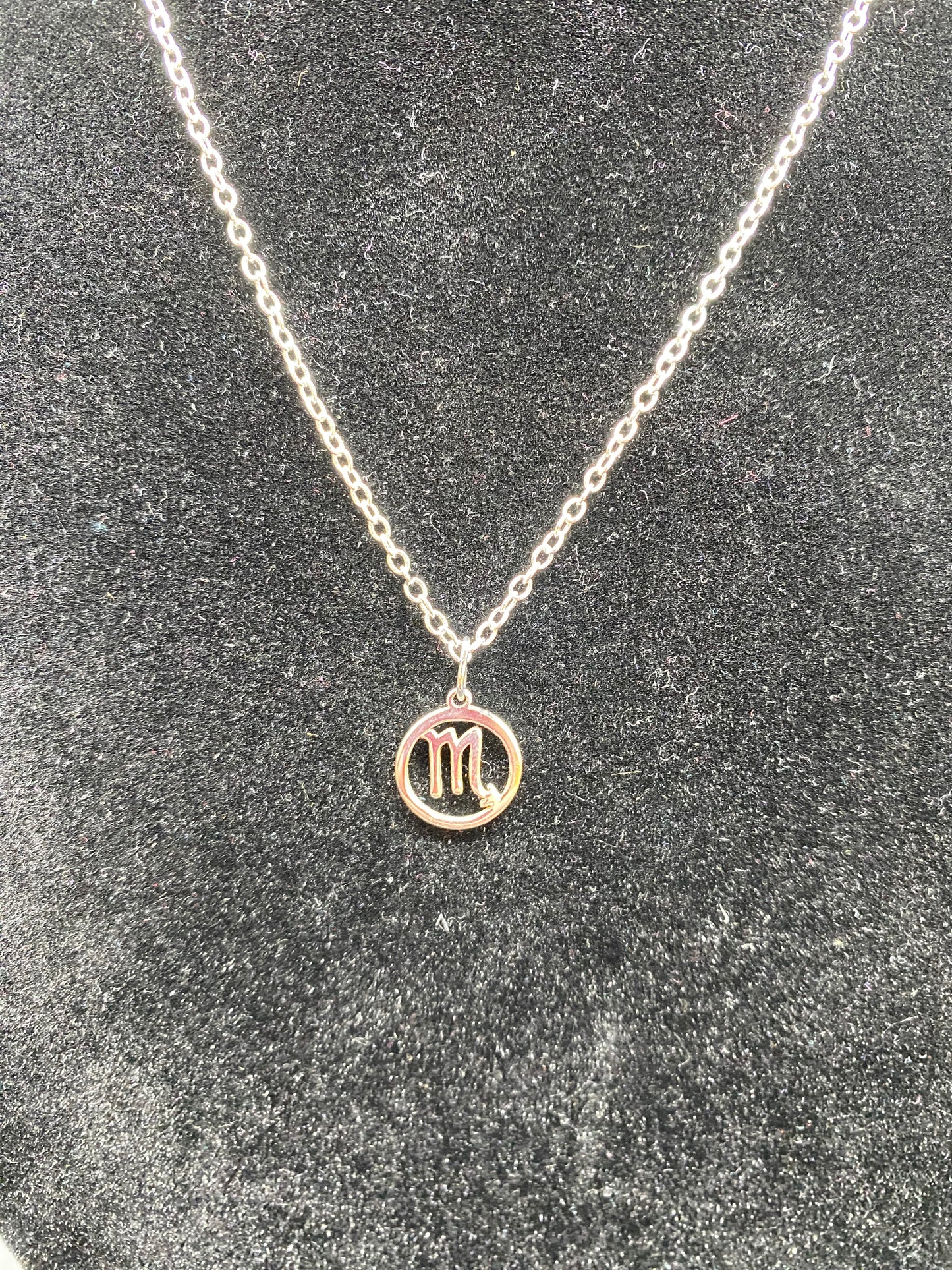 Scorpio Zodiac Sign Necklace in 925 Sterling Silver – Dainty Astrological Pendant