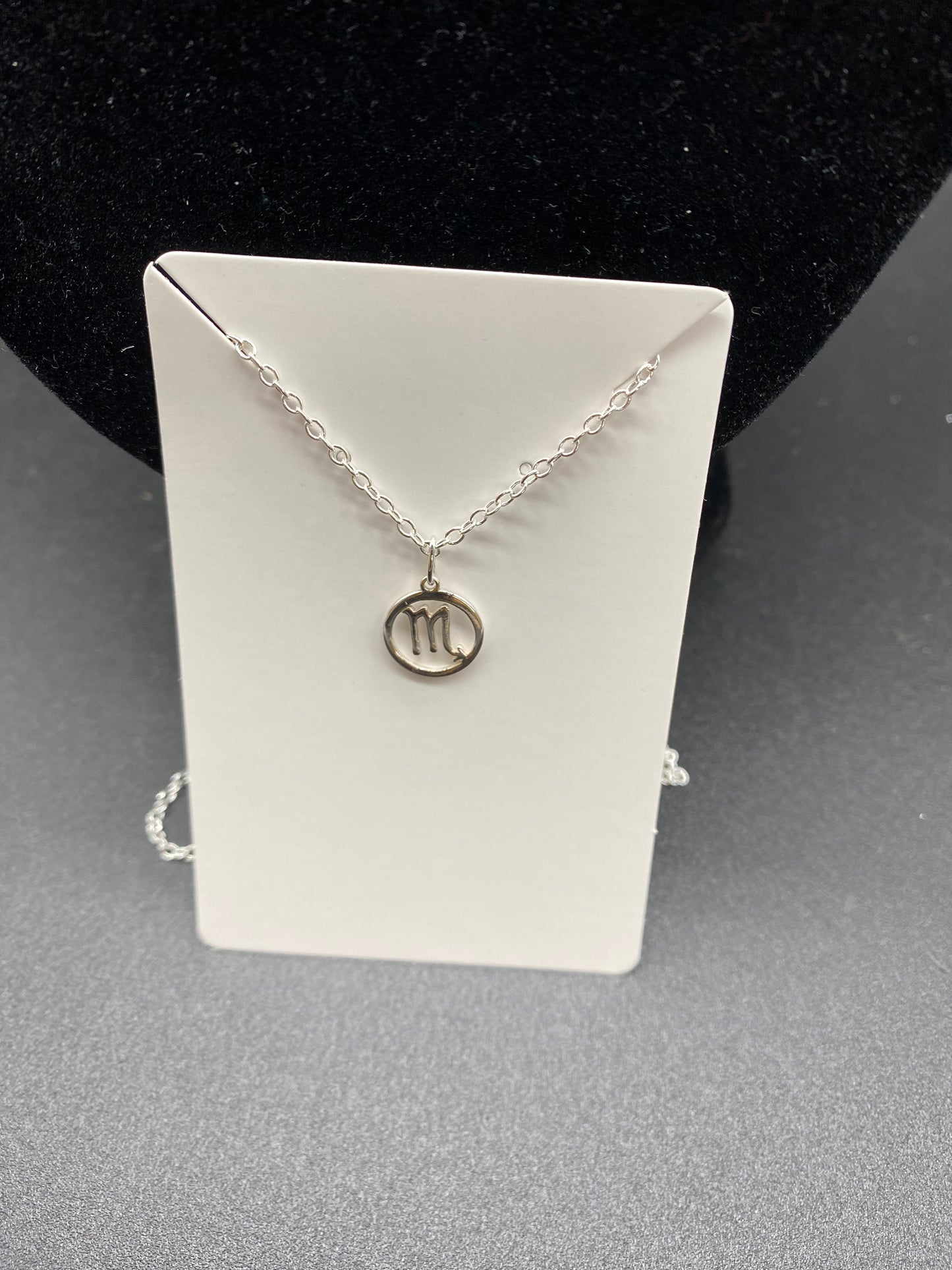 Scorpio Zodiac Sign Necklace in 925 Sterling Silver – Dainty Astrological Pendant