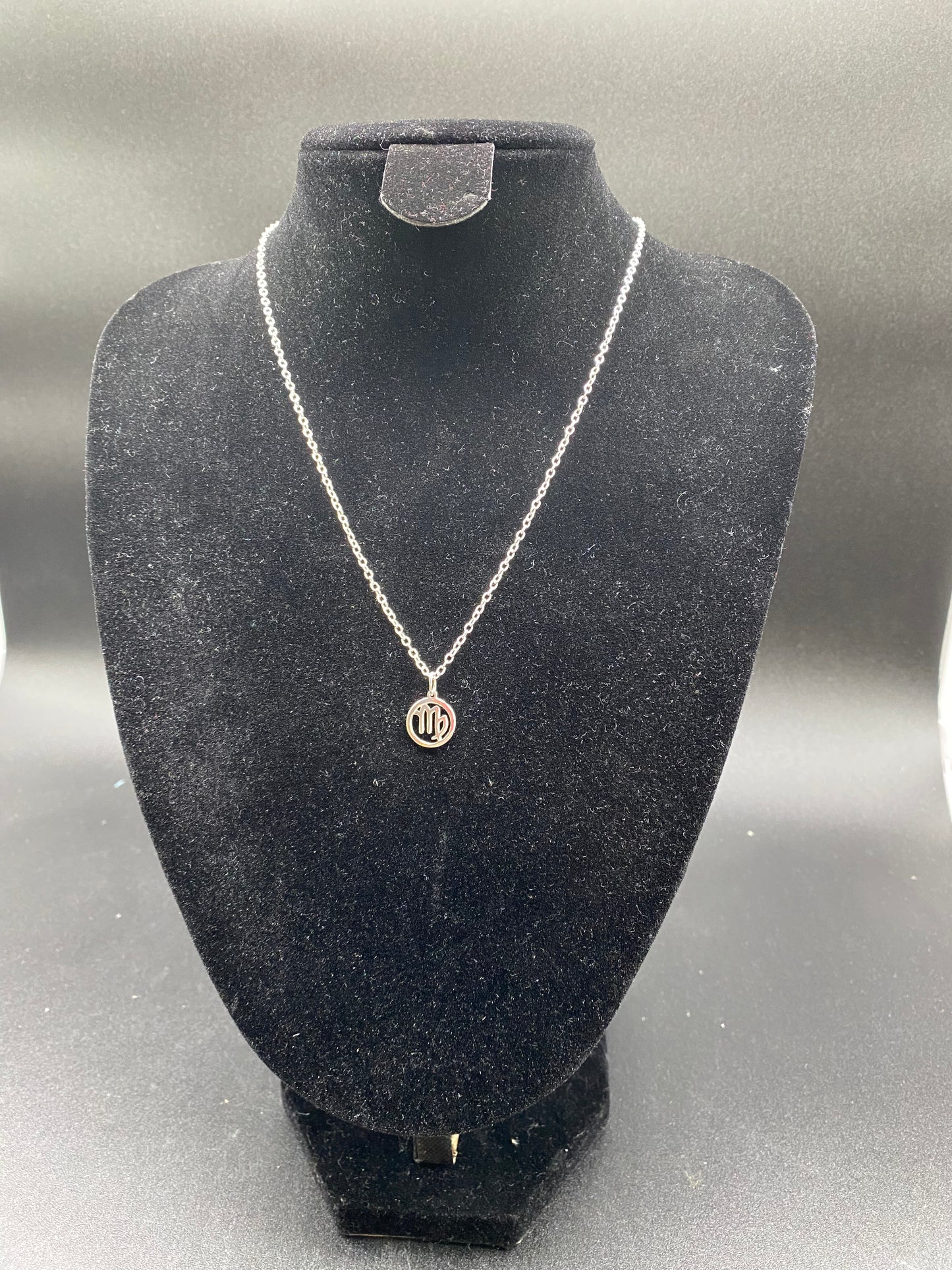 Virgo Zodiac Sign Necklace in 925 Sterling Silver – Dainty Astrological Pendant
