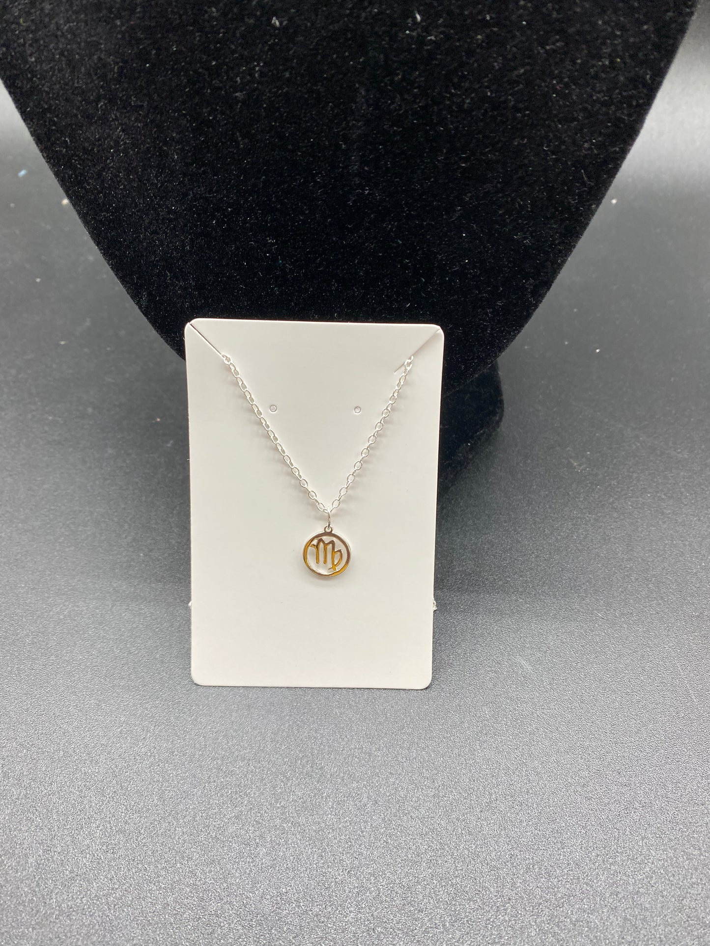 Virgo Zodiac Sign Necklace in 925 Sterling Silver – Dainty Astrological Pendant