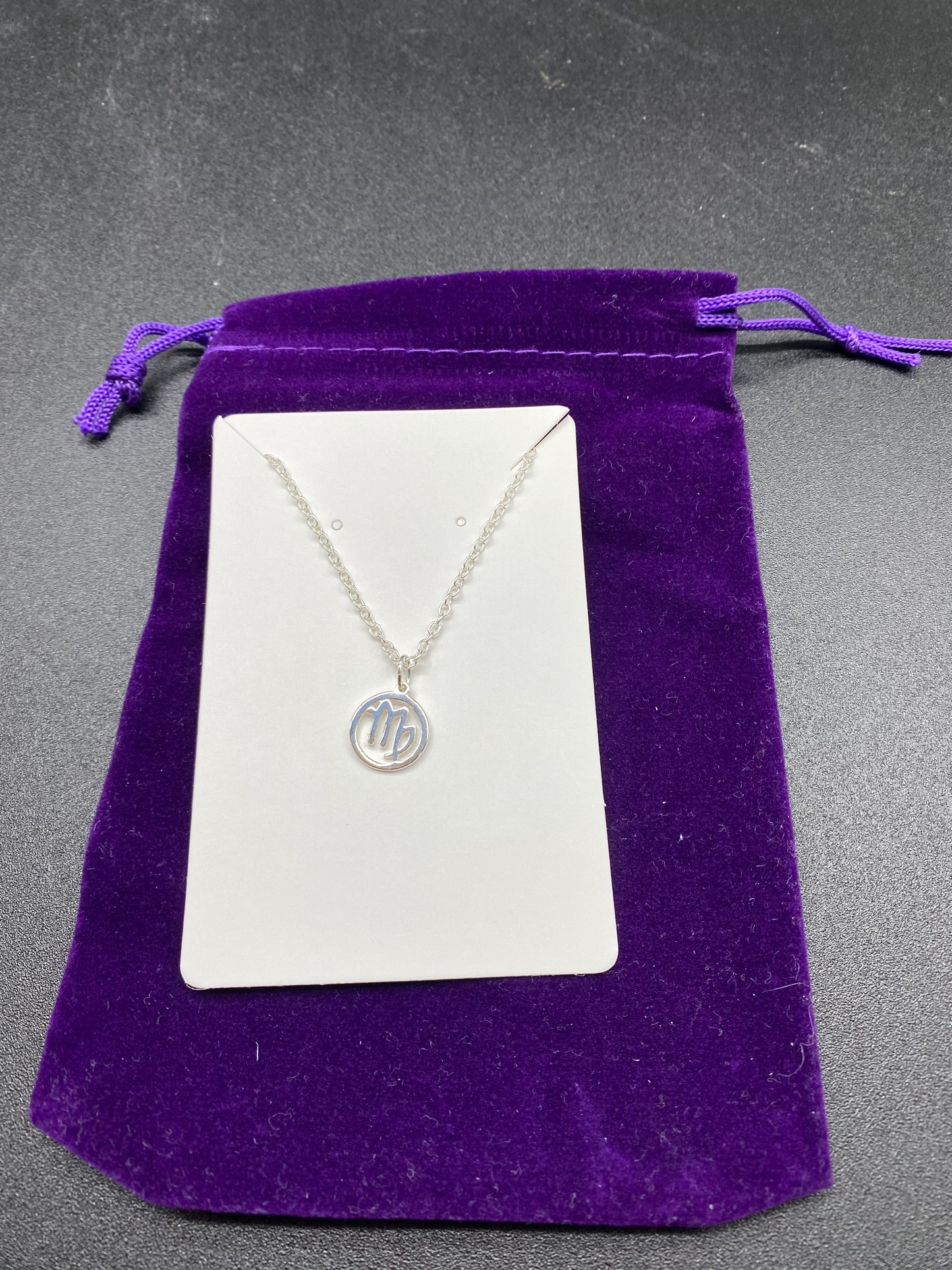 Virgo Zodiac Sign Necklace in 925 Sterling Silver – Dainty Astrological Pendant