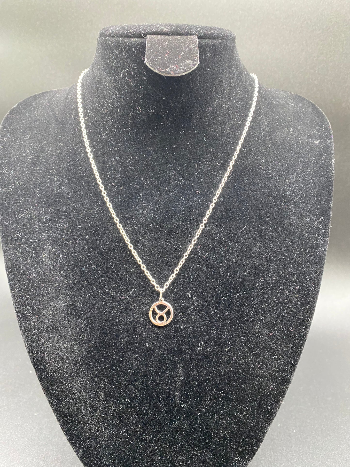 Taurus Zodiac Sign Pendant 925 Sterling Silver Necklace | Dainty Celestial Jewellery