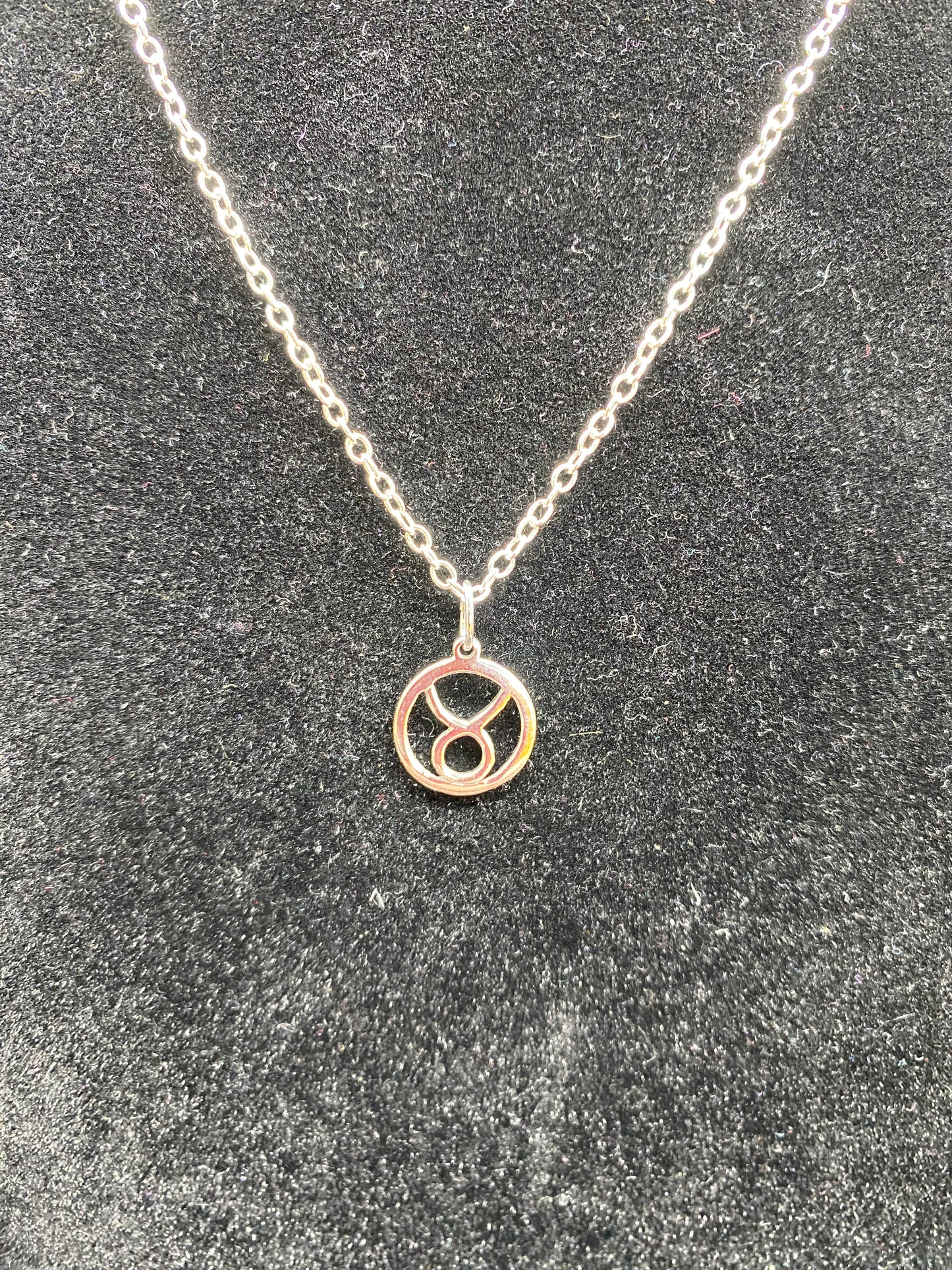 Taurus Zodiac Sign Pendant 925 Sterling Silver Necklace | Dainty Celestial Jewellery