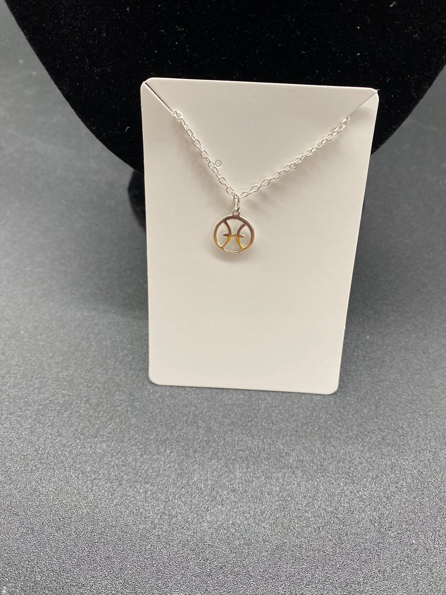Pisces 925 Sterling Silver Zodiac Necklace | Personalised Star Sign Pendant