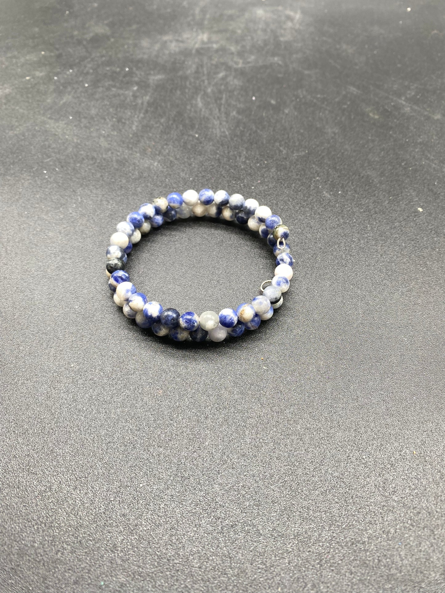 Sodalite  Memory Wire Bracelet