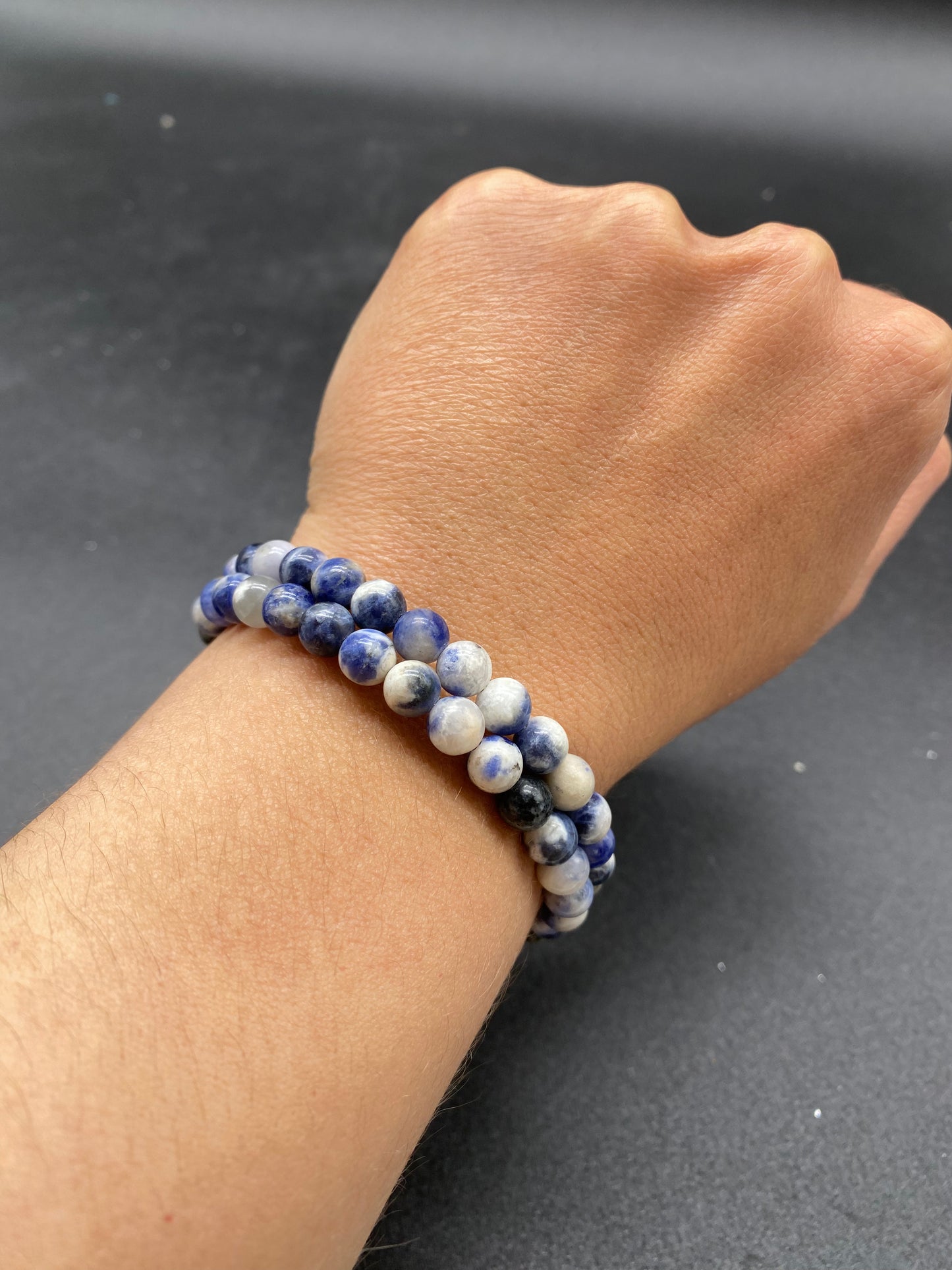 Sodalite  Memory Wire Bracelet