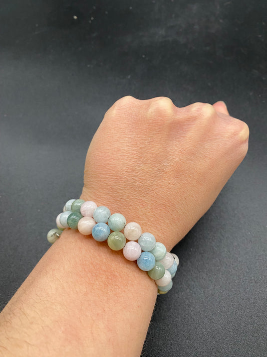 Beryl Memory Wire Bracelet