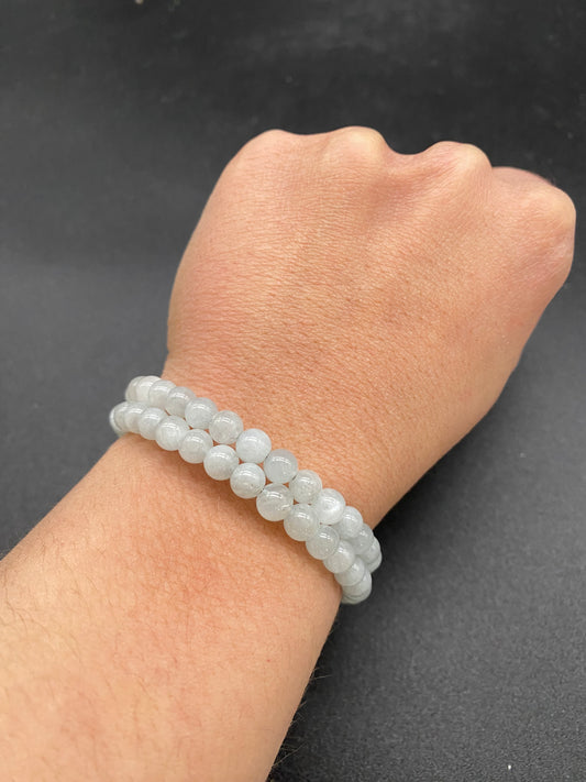 Labradorite Memory Wire Bracelet
