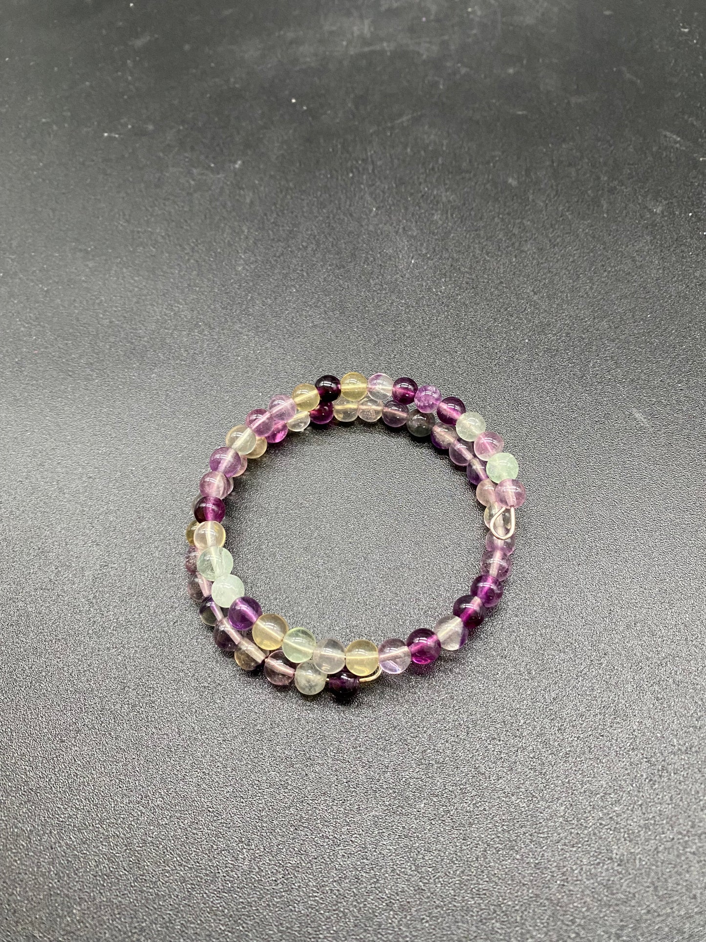 Fluorite Memory Wire Bracelet